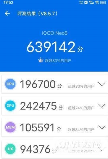 iQOONeo3S跑分多少-安兔兔跑分详情