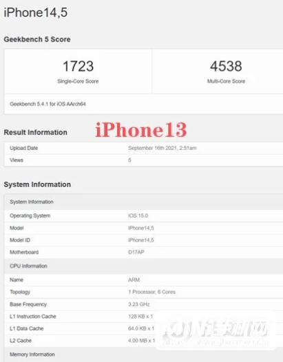 iPhone13跑分多少-跑分详情