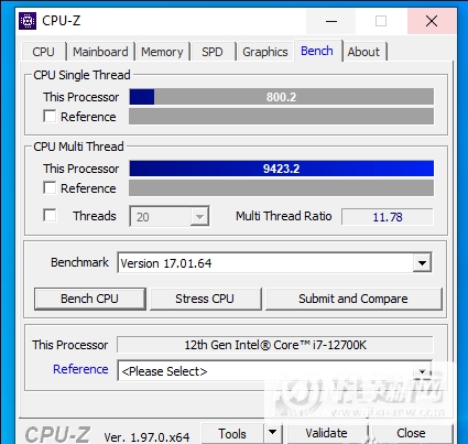 英特尔i7-12700K跑分-跑分详情