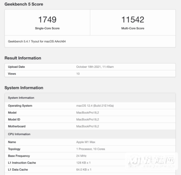 MacBookPro 2021跑分多少-跑分详情