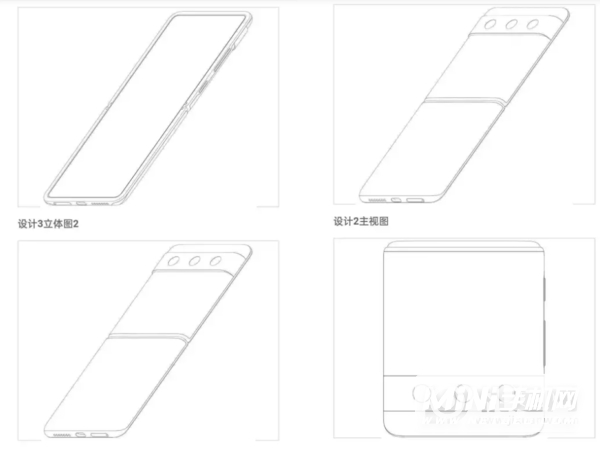 小米申请翻盖折叠手机专利-折叠屏手机外观详解